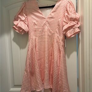 Pink Gingham Dress